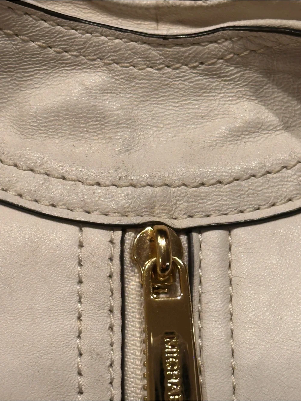 Michael Kors Moxley Cream Leather Tote Bag & Wallet Set Pristine Interior